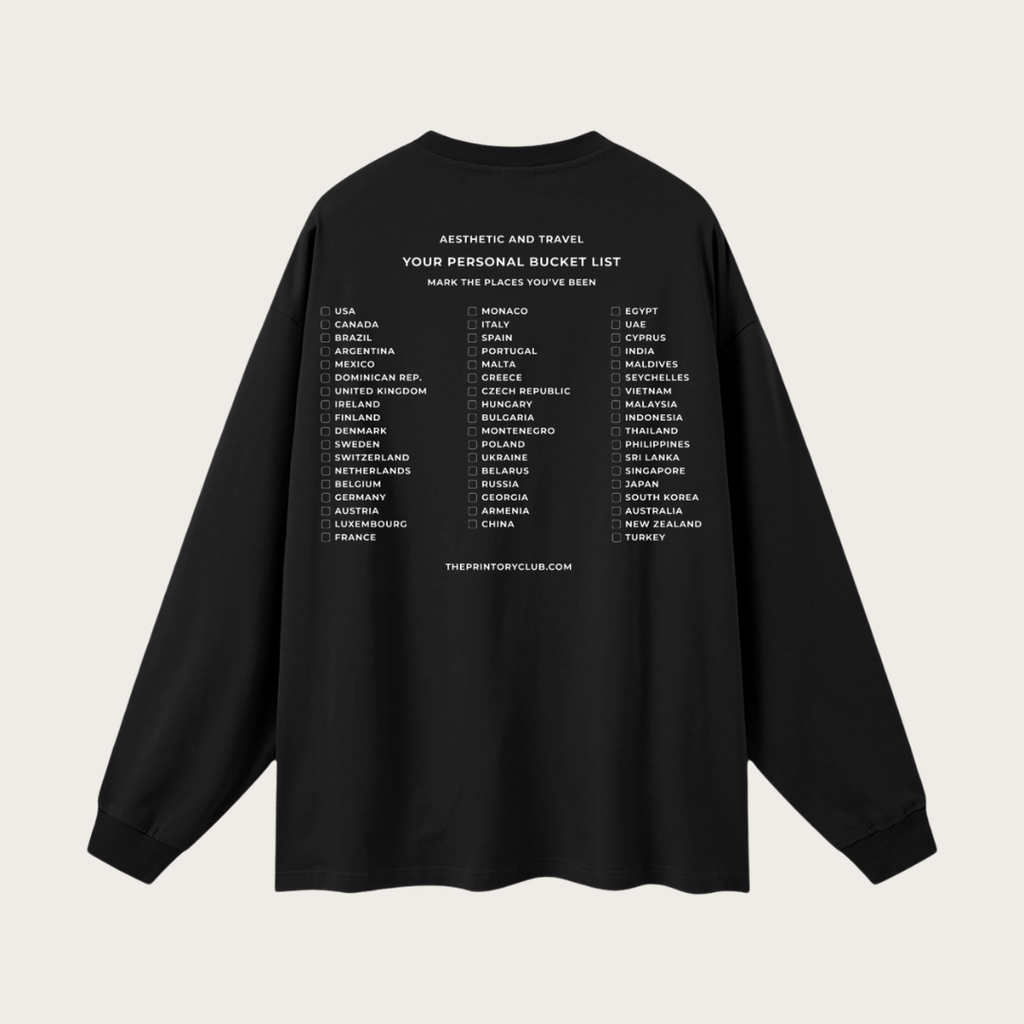 Your Personal Bucket List Oversized Long Sleeve WHITE